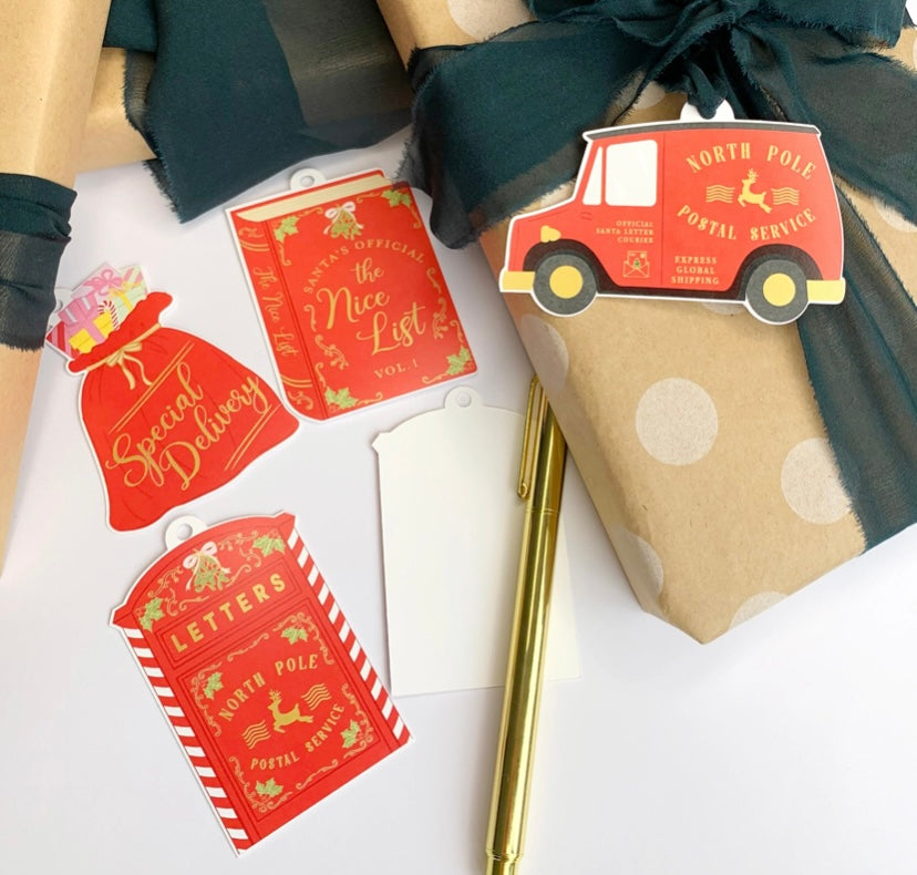 Special Delivery Christmas Gift Tags - Set of 8