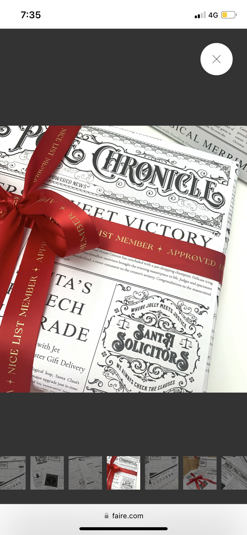 Special Delivery Red Ribbon