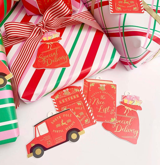 Special Delivery Christmas Gift Tags - Set of 8
